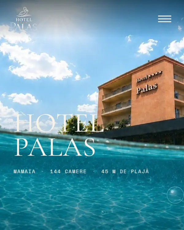 Site-ul Hotel Palas pe telefon
